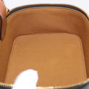 CELINE Triomphe Vanity Pouch PVC Black Gold Auth 207214V-21