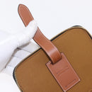 CELINE Triomphe Vanity Pouch PVC Black Gold Auth 207214V-25