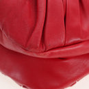 Christian Dior Tote Bag Leather Red Auth 207217M-15