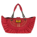 Christian Dior Tote Bag Leather Red Auth 207217M-13