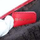 Christian Dior Tote Bag Leather Red Auth 207217M-12