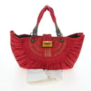 Christian Dior Tote Bag Leather Red Auth 207217M-27