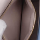 Salvatore Ferragamo Vala Chain Shoulder Bag Leather Blue Gold Auth 207221V-23