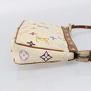 LOUIS VUITTON Monogram Multicolor Pochette Accessoires White M92649 Auth 207223-5