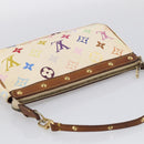 LOUIS VUITTON Monogram Multicolor Pochette Accessoires White M92649 Auth 207223-6