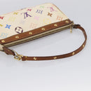 LOUIS VUITTON Monogram Multicolor Pochette Accessoires White M92649 Auth 207223-7