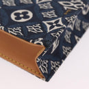 LOUIS VUITTON Monogram Jaguar Petit Sac Plat Bag 2way Navy M80288 Auth 207226M-17