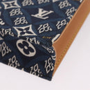 LOUIS VUITTON Monogram Jaguar Petit Sac Plat Bag 2way Navy M80288 Auth 207226M-18