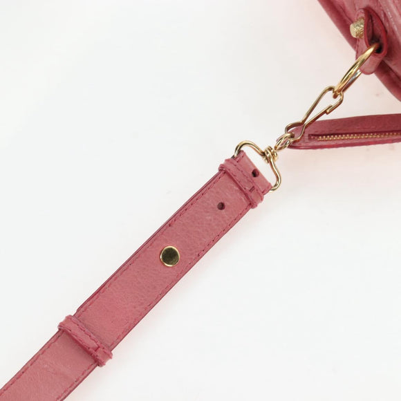 Balenciaga Giant Mini City Hand Bag Leather 2way Pink Gold 309544 Auth 207228M