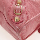 Balenciaga Giant Mini City Hand Bag Leather 2way Pink Gold 309544 Auth 207228M-16