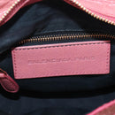 Balenciaga Giant Mini City Hand Bag Leather 2way Pink Gold 309544 Auth 207228M-22