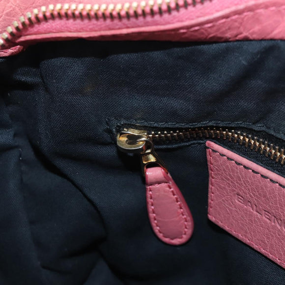 Balenciaga Giant Mini City Hand Bag Leather 2way Pink Gold 309544 Auth 207228M