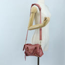 Balenciaga Giant Mini City Hand Bag Leather 2way Pink Gold 309544 Auth 207228M-29