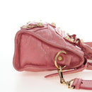 Balenciaga Giant Mini City Hand Bag Leather 2way Pink Gold 309544 Auth 207228M-5