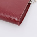 LOUIS VUITTON Epi Pochette Accessoires Accessory Wine Red M5298M Auth 207241A-16