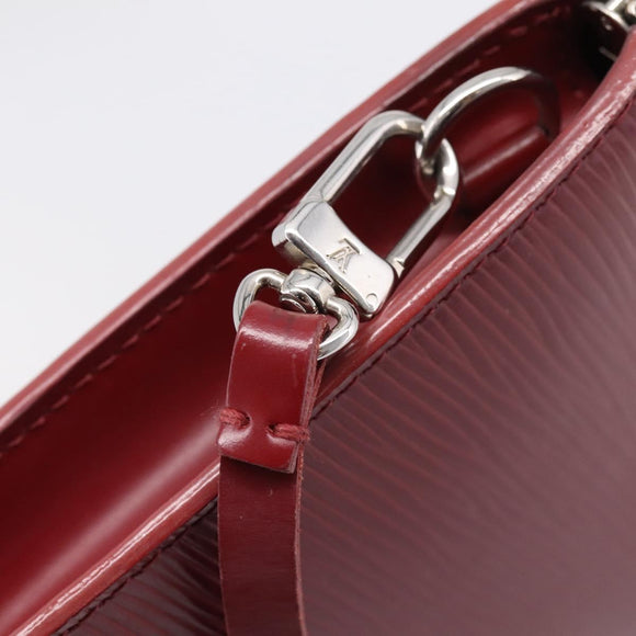 LOUIS VUITTON Epi Pochette Accessoires Accessory Wine Red M5298M Auth 207241A