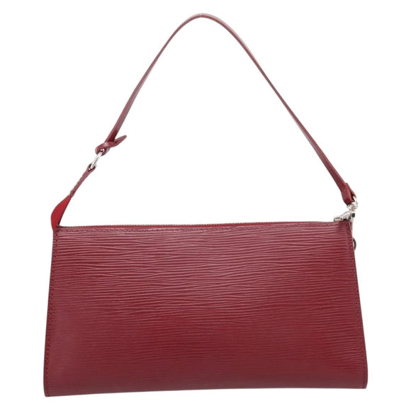LOUIS VUITTON Epi Pochette Accessoires Accessory Wine Red M5298M Auth 207241A