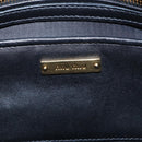 Miu Miu Matelasse Shoulder Bag Leather Black Gold Tone Auth 207246V-26