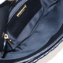 Miu Miu Matelasse Shoulder Bag Leather Black Gold Tone Auth 207246V-24