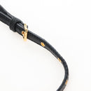 Miu Miu Matelasse Shoulder Bag Leather Black Gold Tone Auth 207246V-8