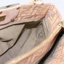 FENDI Zucca Canvas Mia Shoulder Bag Gold Pink 8BR615 Auth 207248SAM-19