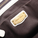 Miu Miu Matelasse Tote Bag Leather Gray Gold Tone Auth 207249A-25