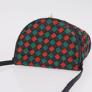 Bottega Veneta INTRECCIATO Shoulder Bag Leather Green Red Gold tone Auth 207251A-6
