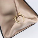 Salvatore Ferragamo Gancini Hand Bag Leather 2way Green Gold Tone Auth 207254A-17
