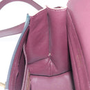 Salvatore Ferragamo Gancini Hand Bag Leather 2way Green Gold Tone Auth 207254A-25