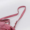 Miu Miu Hand Bag Vitellolux 2way Pink Gold Auth 207255-12