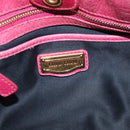 Miu Miu Hand Bag Vitellolux 2way Pink Gold Auth 207255-21