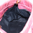 Miu Miu Hand Bag Vitellolux 2way Pink Gold Auth 207255-23