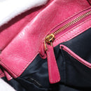 Miu Miu Hand Bag Vitellolux 2way Pink Gold Auth 207255-26