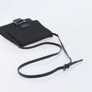 FENDI Zucchino Canvas Mamma Baguette Shoulder Bag Black 8BT075 Auth 207257A-7
