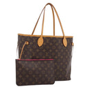 LOUIS VUITTON Monogram Neverfull MM Tote Bag M40156 LV Auth 207259V-1