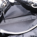 Christian Dior Lady Dior Canage Tote Bag Patent Black Silver Auth 207261-16