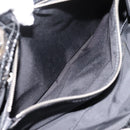Christian Dior Lady Dior Canage Tote Bag Patent Black Silver Auth 207261-23