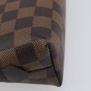 LOUIS VUITTON Damier Ebene Pochette Cosmetic GM Pouch N23345 LV Auth 207263V-16