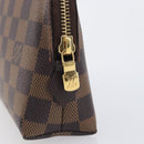 LOUIS VUITTON Damier Ebene Pochette Cosmetic GM Pouch N23345 LV Auth 207263V-8