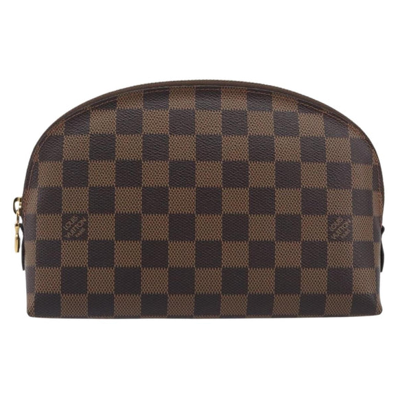 LOUIS VUITTON Damier Ebene Pochette Cosmetic GM Pouch N23345 LV Auth 207263V