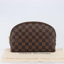 LOUIS VUITTON Damier Ebene Pochette Cosmetic GM Pouch N23345 LV Auth 207263V-12