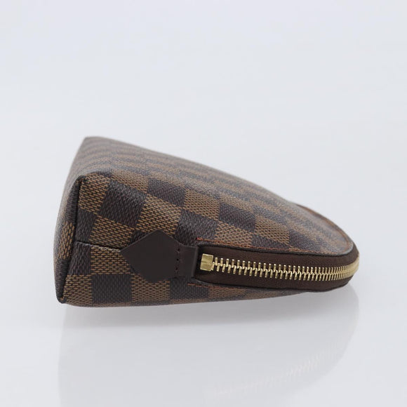 LOUIS VUITTON Damier Ebene Pochette Cosmetic GM Pouch N23345 LV Auth 207263V