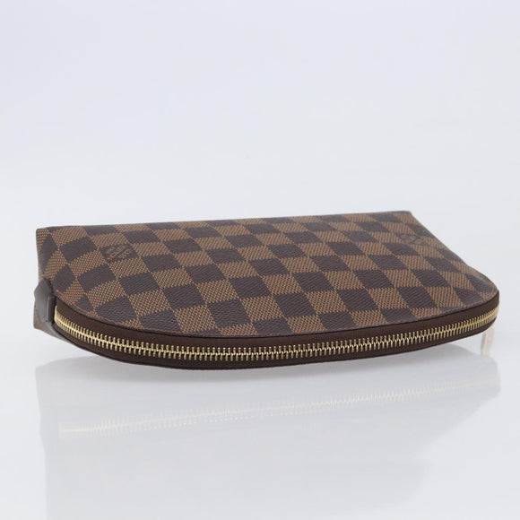 LOUIS VUITTON Damier Ebene Pochette Cosmetic GM Pouch N23345 LV Auth 207263V