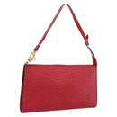 LOUIS VUITTON Epi Pochette Accessoires Accessory Pouch Red M52987 LV Auth 207264-1