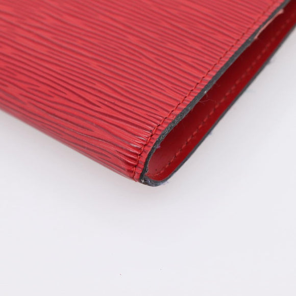 LOUIS VUITTON Epi Pochette Accessoires Accessory Pouch Red M52987 LV Auth 207264