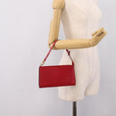 LOUIS VUITTON Epi Pochette Accessoires Accessory Pouch Red M52987 LV Auth 207264-21