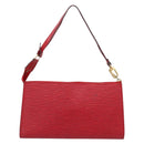 LOUIS VUITTON Epi Pochette Accessoires Accessory Pouch Red M52987 LV Auth 207264-3
