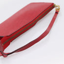 LOUIS VUITTON Epi Pochette Accessoires Accessory Pouch Red M52987 LV Auth 207264-7