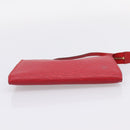 LOUIS VUITTON Epi Pochette Accessoires Accessory Pouch Red M52987 LV Auth 207264-9