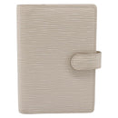 LOUIS VUITTON Epi Agenda PM Day Planner Cover White R2005J LV Auth 207266A-13